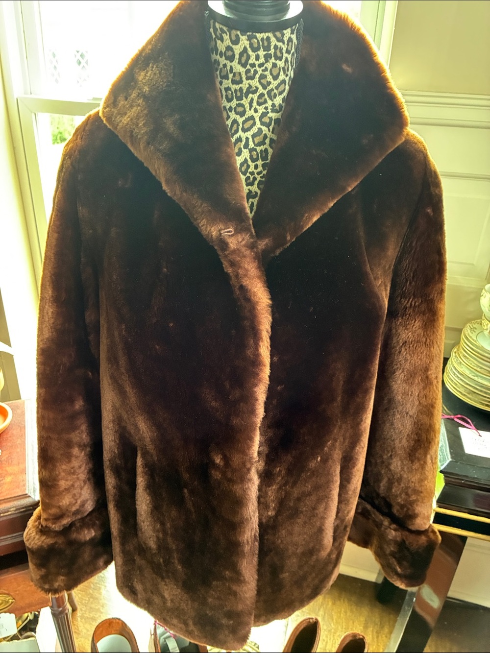 Vintage 50s Mouton Lamb Teddy Jacket